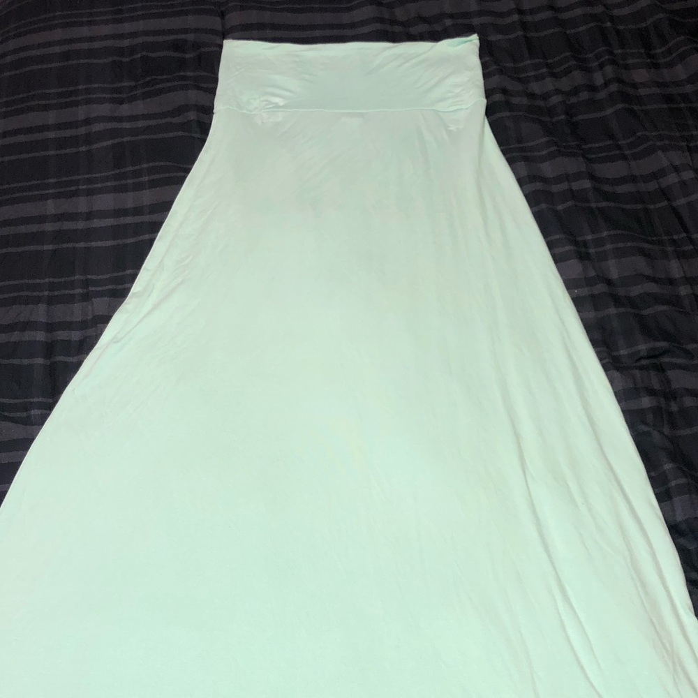 Mint maxi skirt